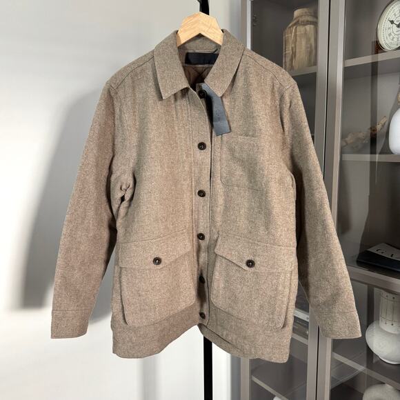 Jenni Kayne Farmhouse Ash Chore Barn Jacket XL NEW Wool Quilted Lining Coat - Picture 2 of 7